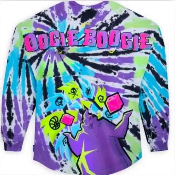 **MAKE AN OFFER! Disney GLOW IN DARK Oogie Boogie Spirit Jersey Tie Dye - Picture 2 of 4